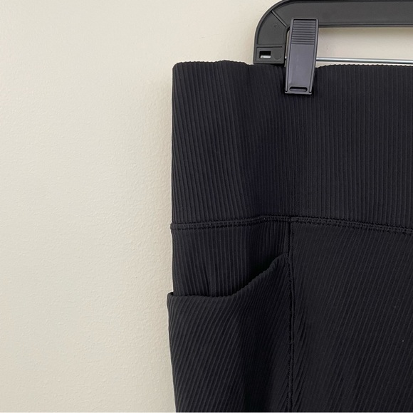 ATHLETA Salutation Stash Pocket II Rib 7/8 Tight Leggings Black XL Extra Large - Picture 5 of 10